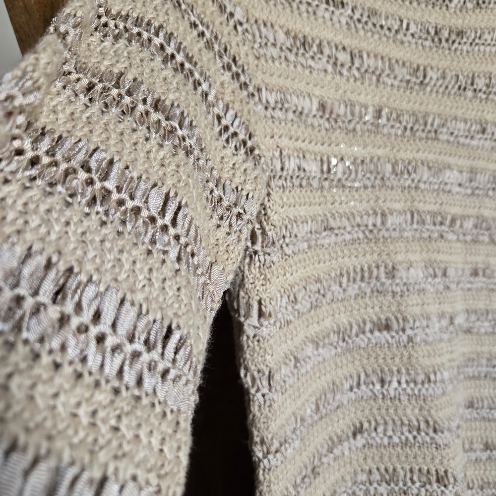Ralph LAUREN Elegant Cream Knit Sweater